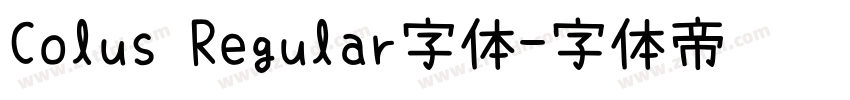 Colus Regular字体字体转换